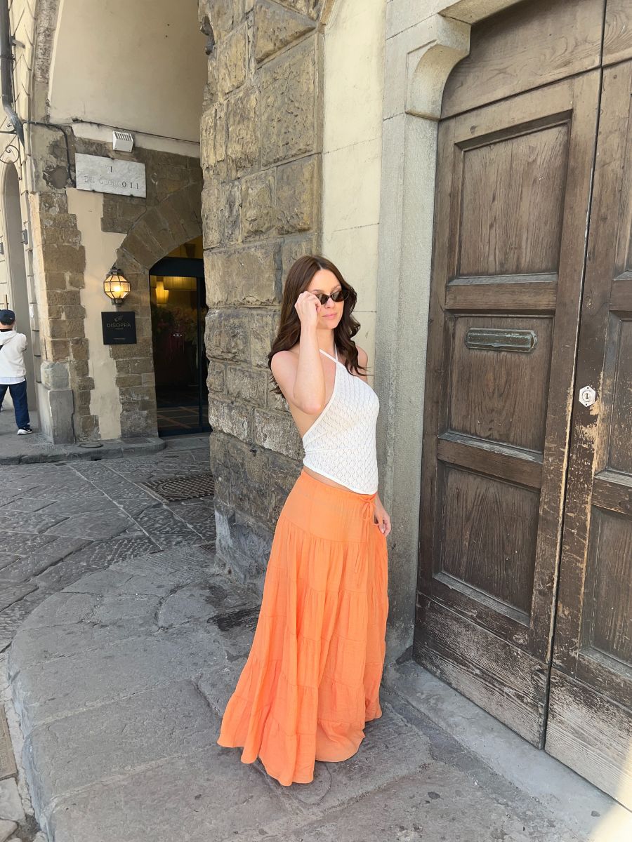 Emilia maxi skirt - Orange
