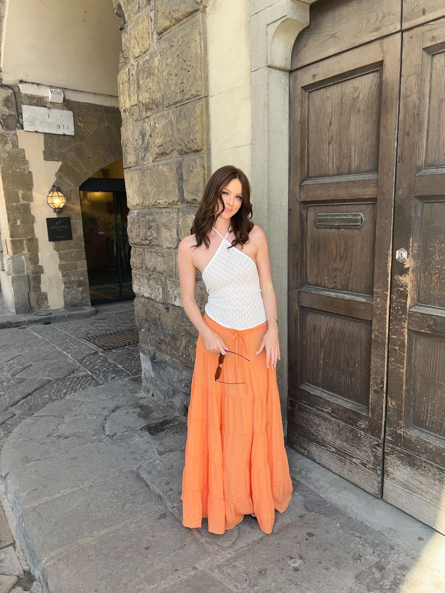 Emilia maxi skirt - Orange