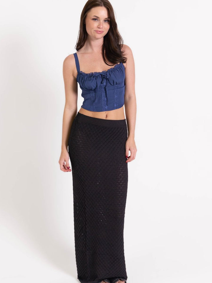 Fiona top - Dark blue