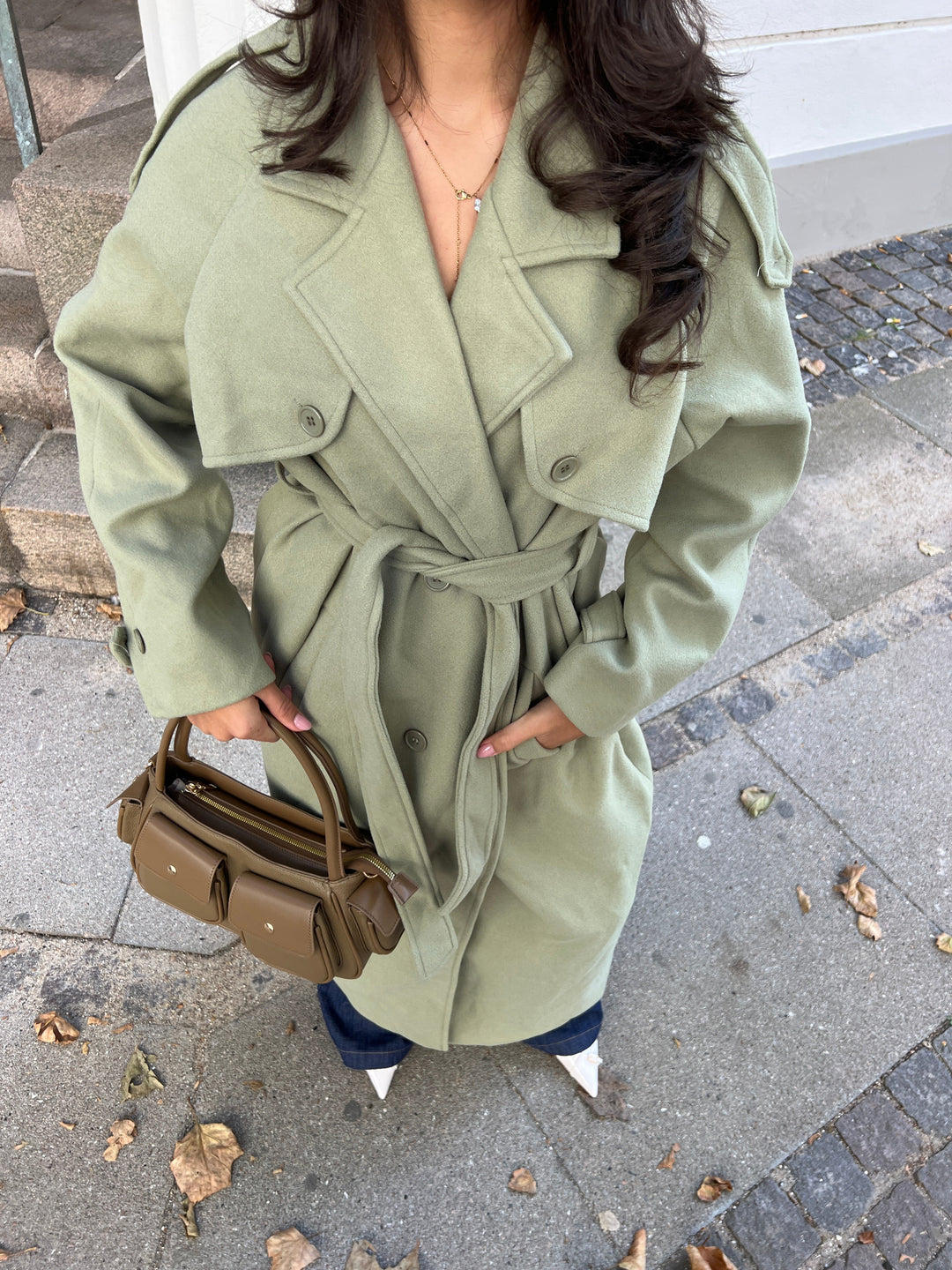 Mynte maxi coat - Lime green