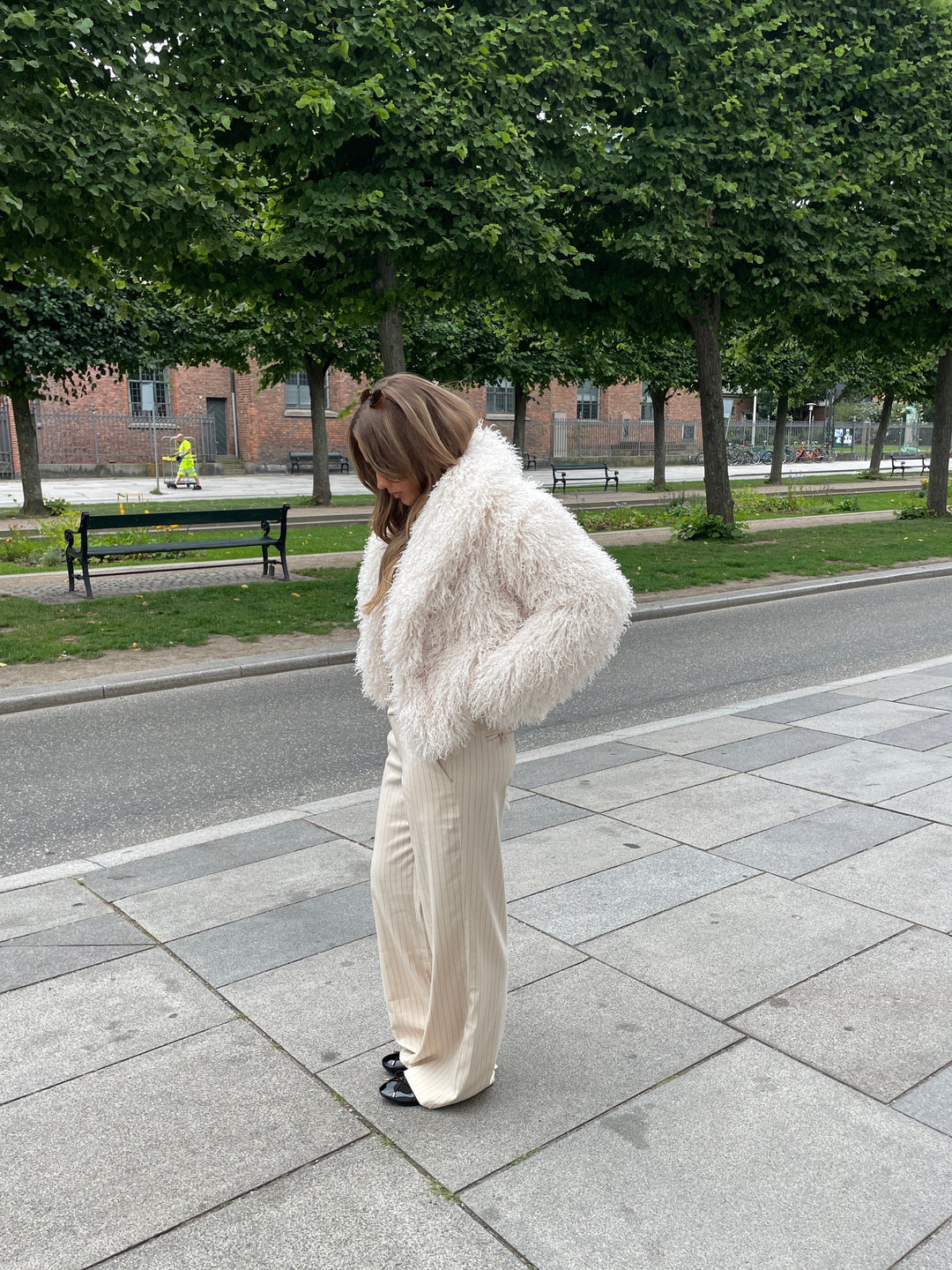 Mina fur jacket - Sand colored