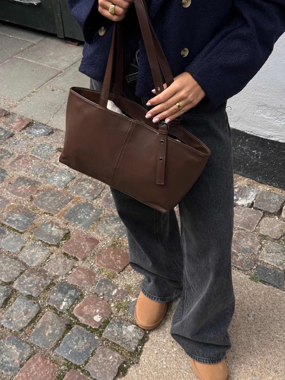 Ingrid shoulder bag - Dark brown