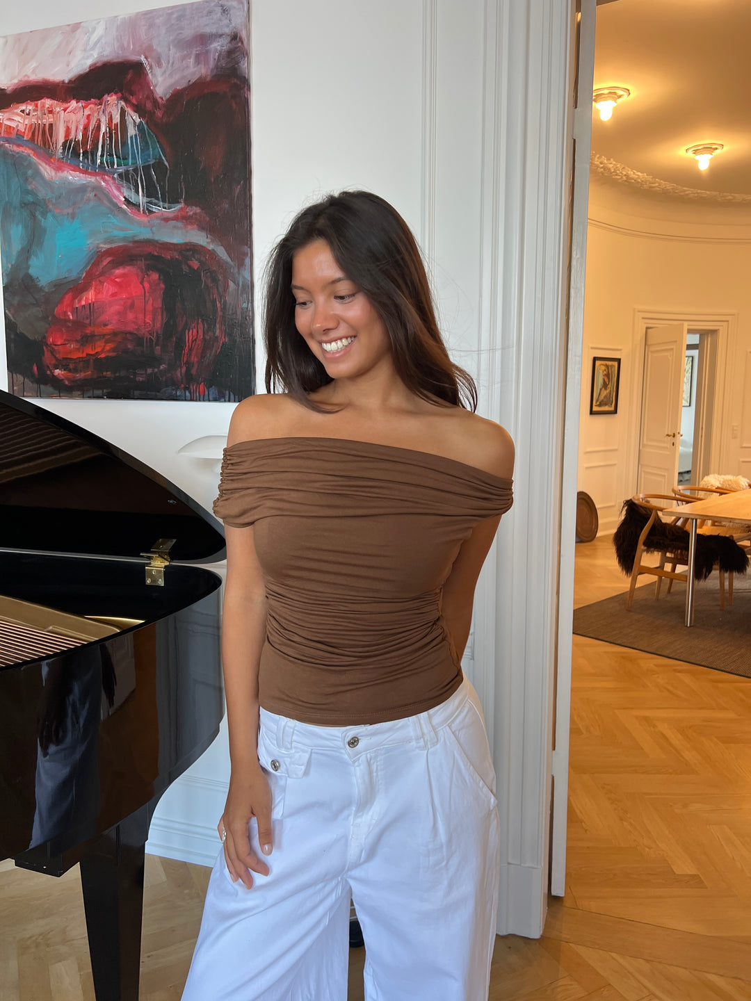 Paola top - Brown