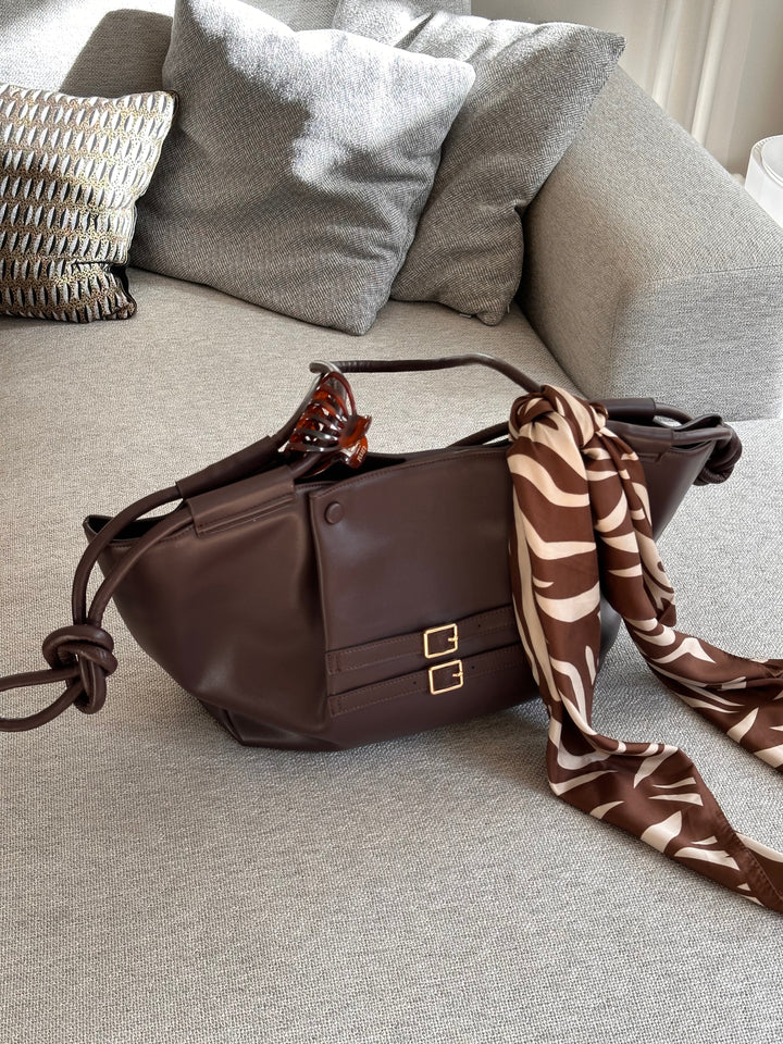 Elin shoulder bag - Dark brown