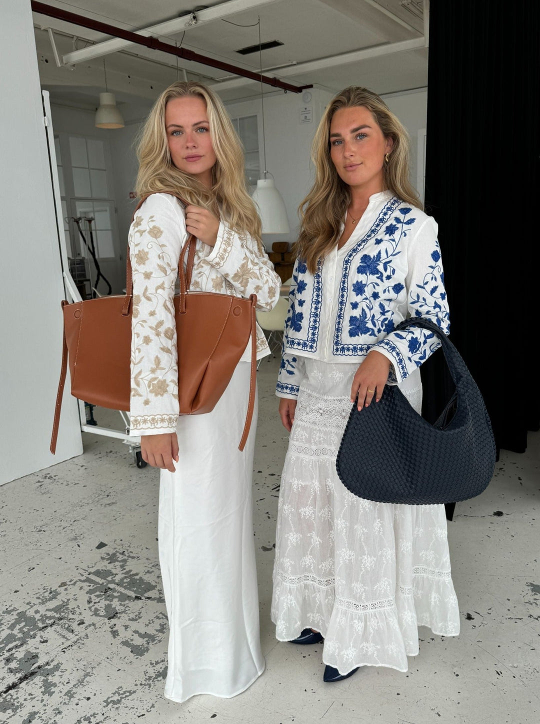 Kaya lace maxi skirt - White