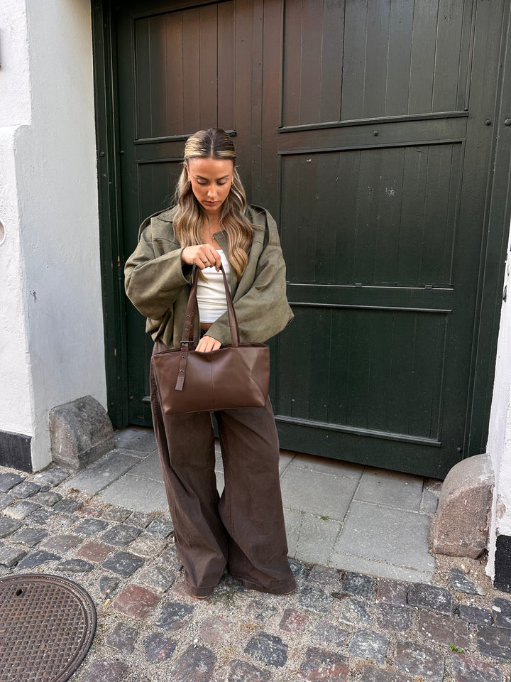 Ingrid shoulder bag - Dark brown