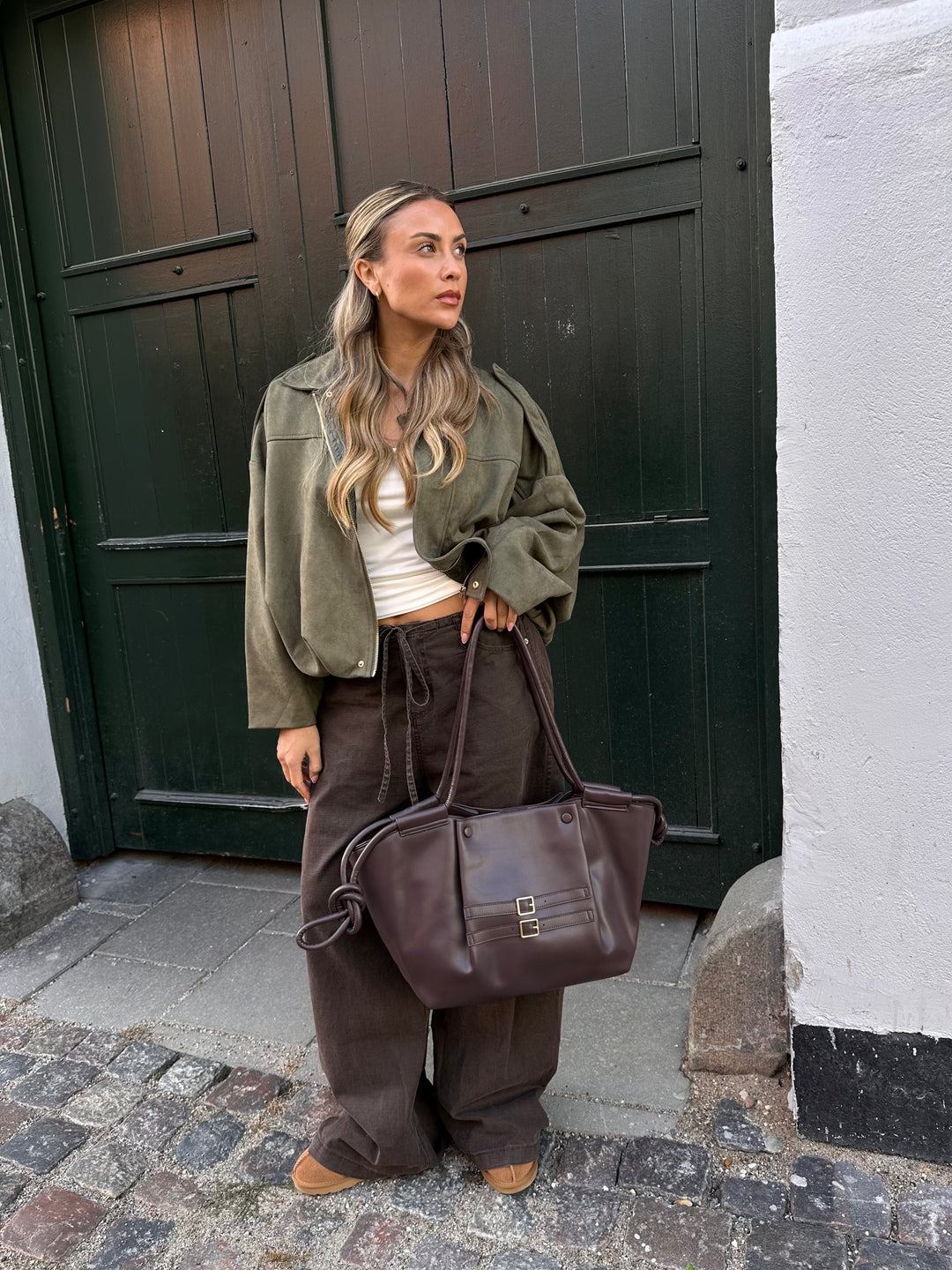 Elin shoulder bag - Dark brown