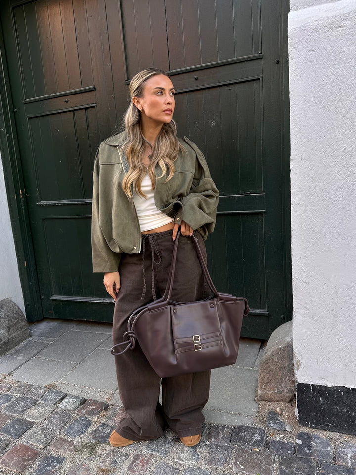 Elin shoulder bag - Dark brown