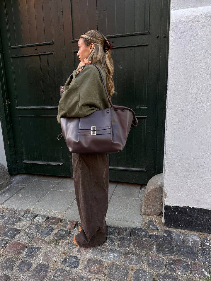 Elin shoulder bag - Dark brown