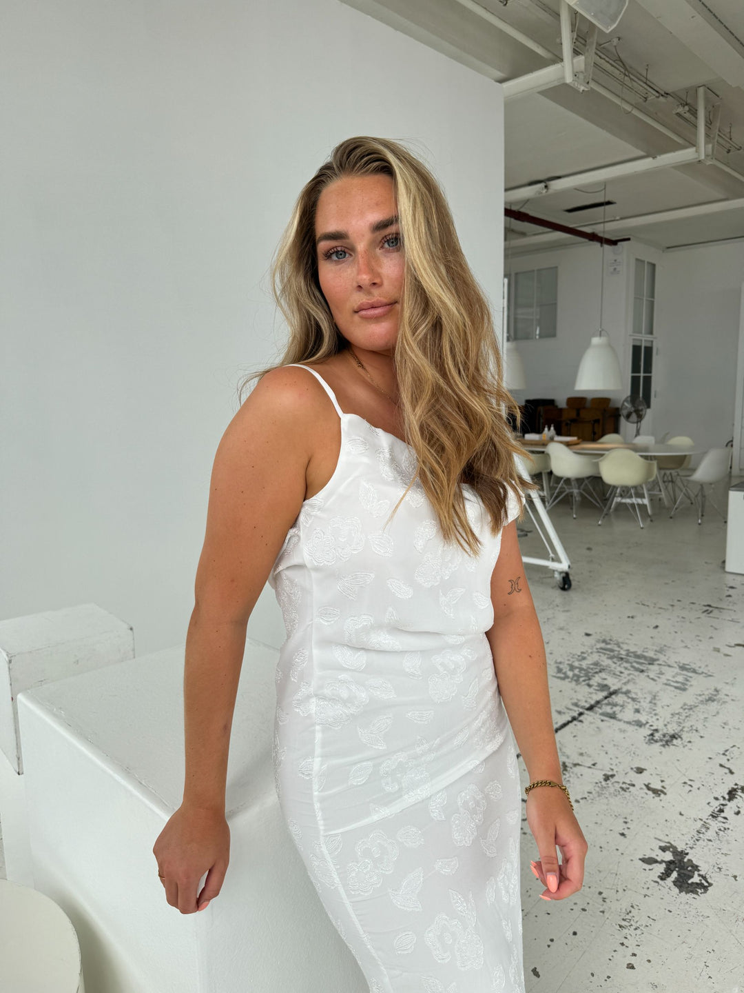 Lilie maxi dress - White