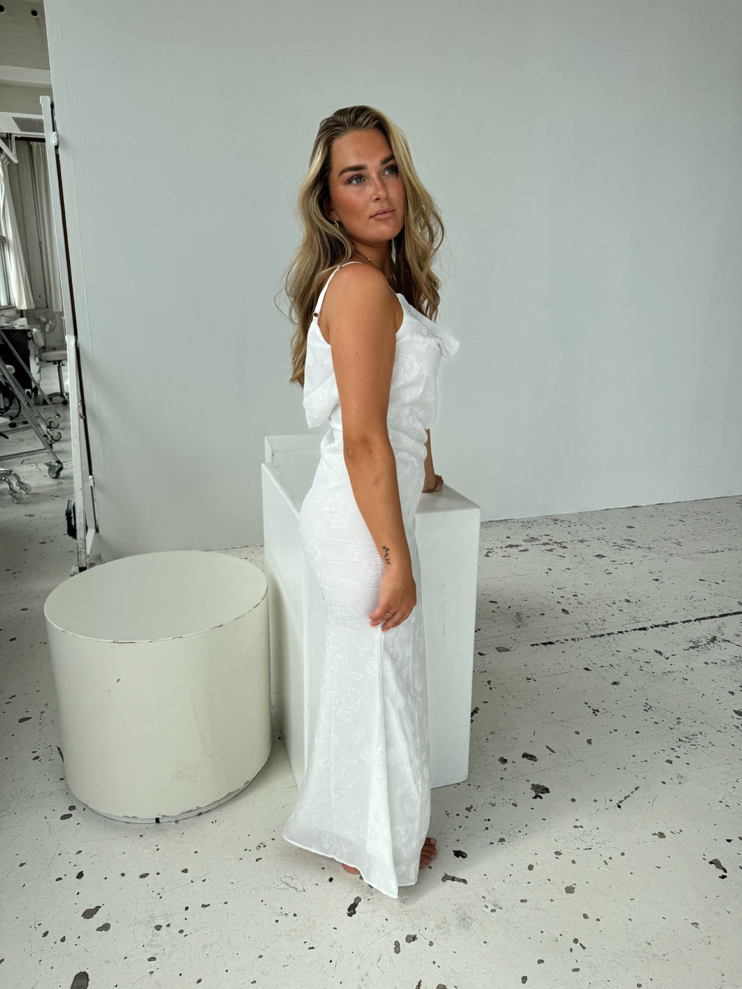 Lilie maxi dress - White