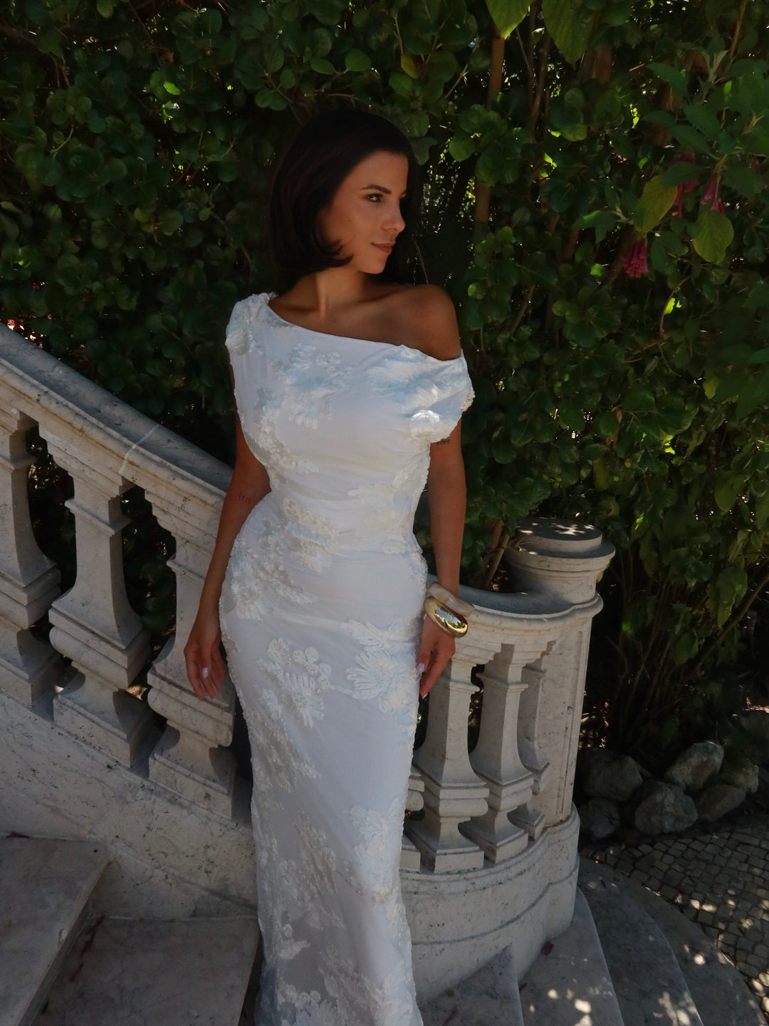 Kivo maxi mesh dress - Ivory