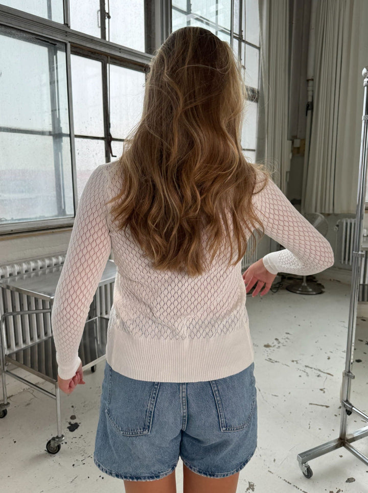 Silja lace cardigan - White