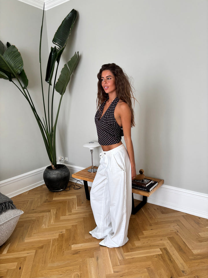 Vida polka dot top - Black