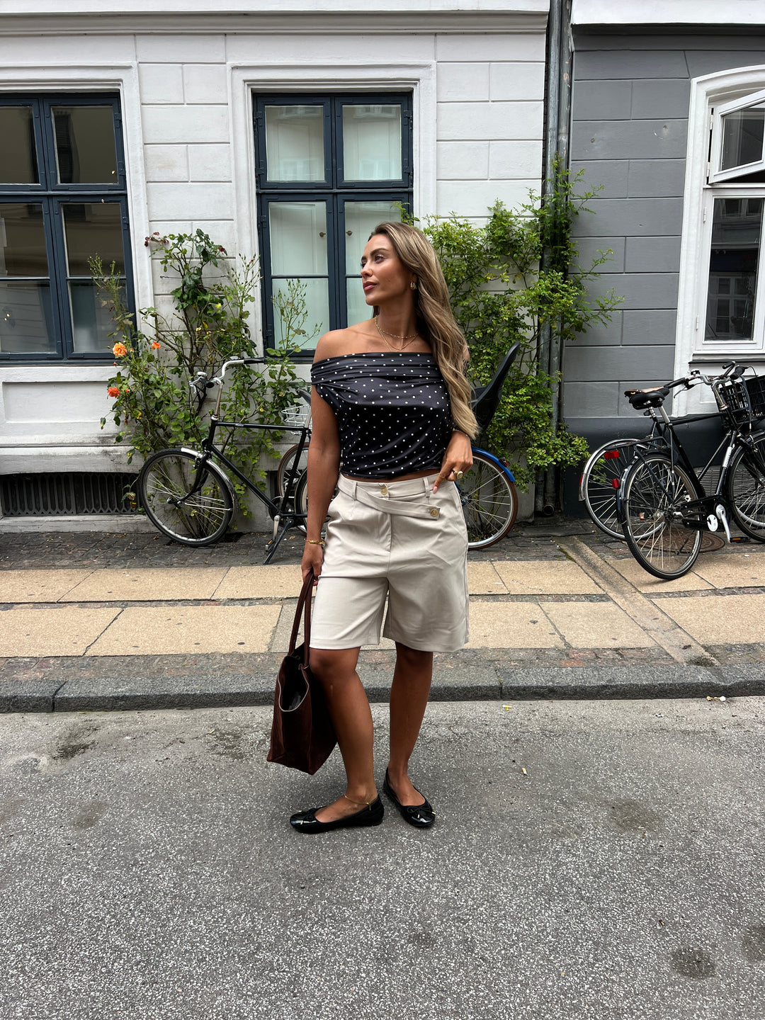 Mira bermuda shorts - Beige