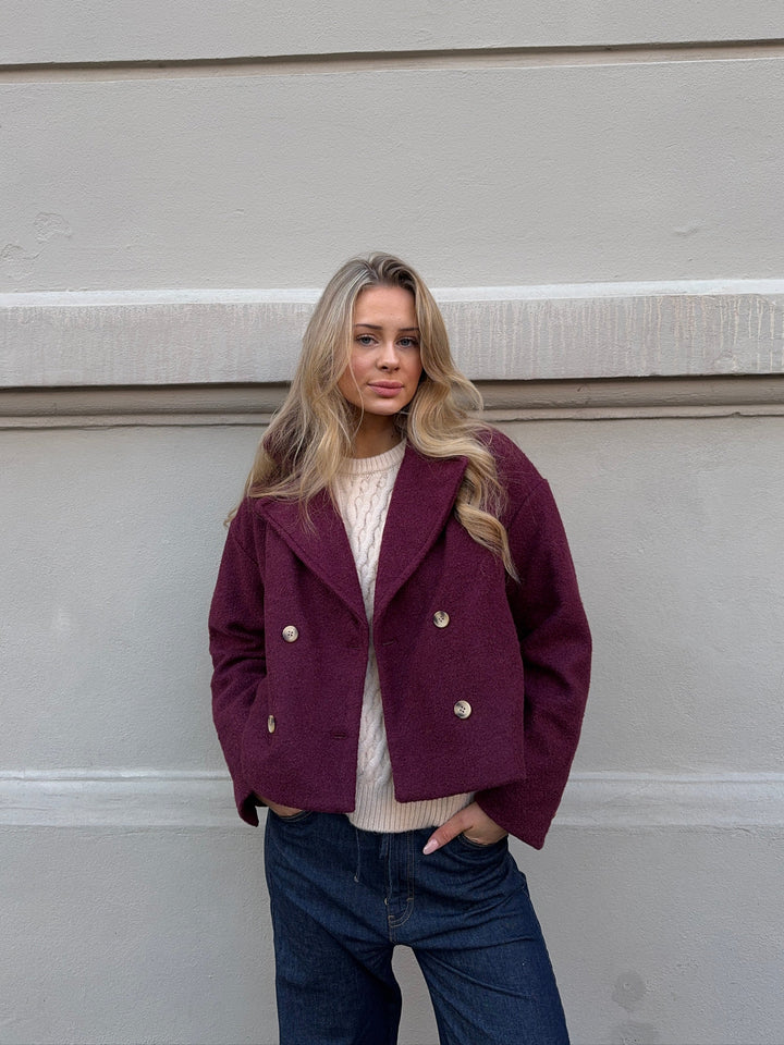 Zia trenchcoat - Dark red