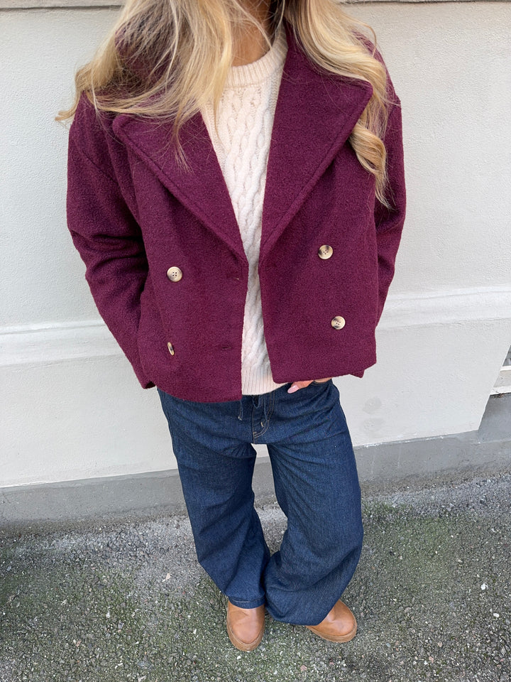 Zia trenchcoat - Dark red