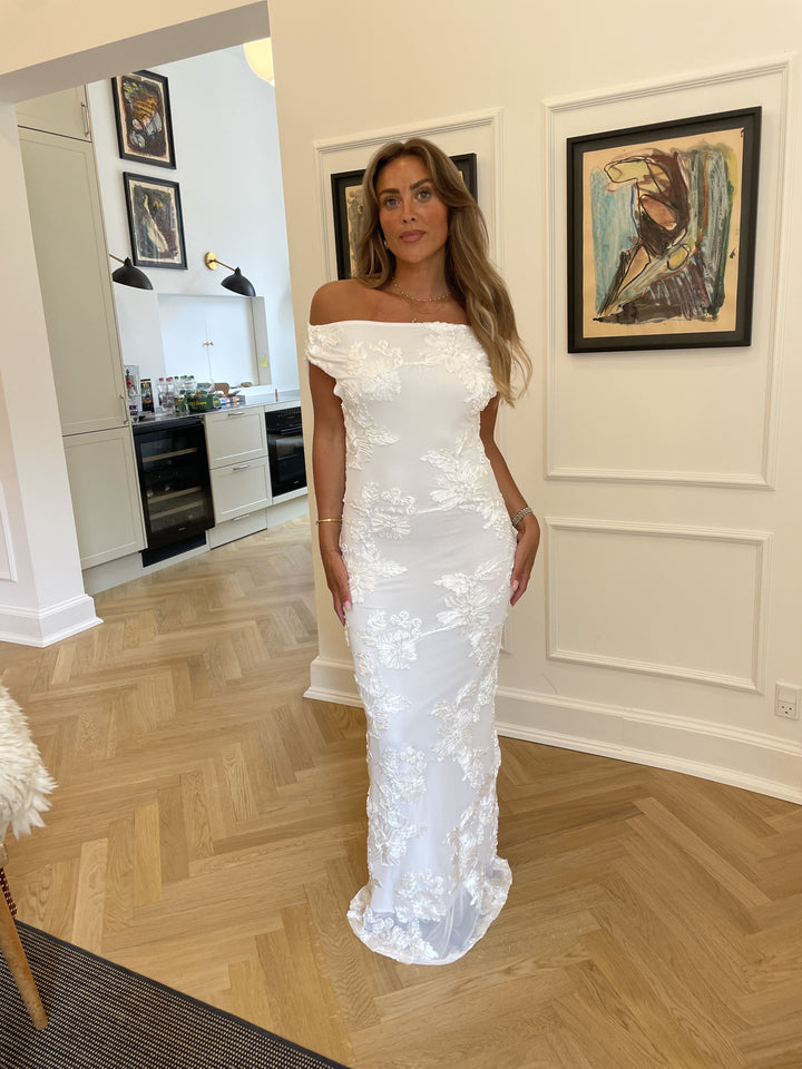 Kivo maxi mesh dress - Ivory