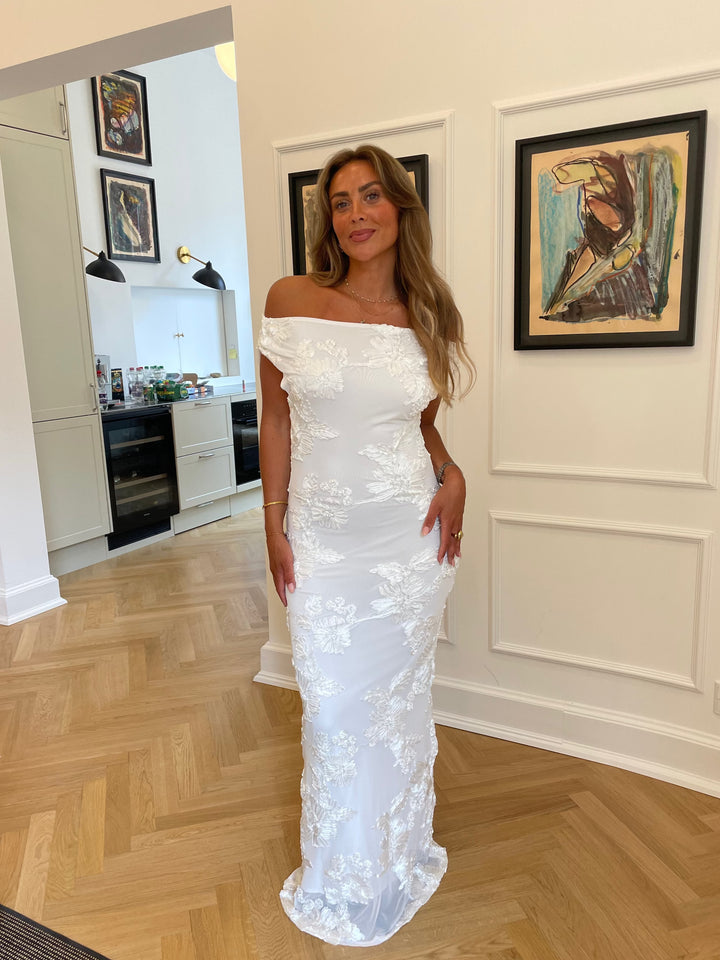 Kivo maxi mesh dress - Ivory