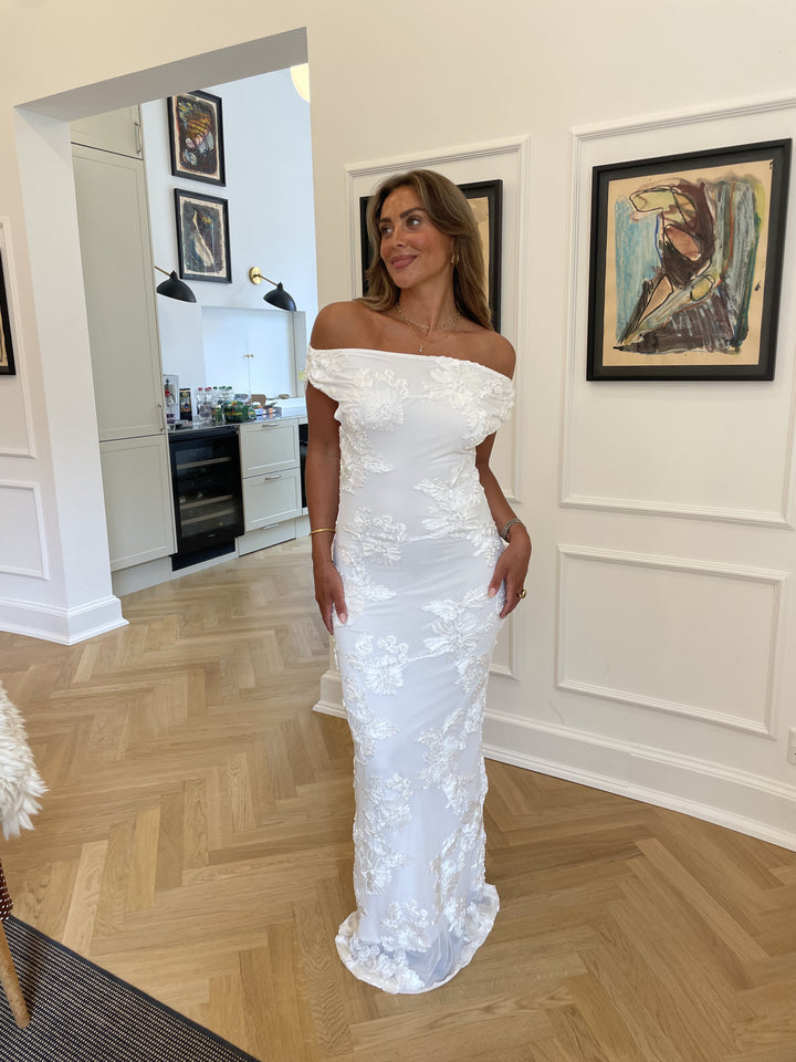 Kivo maxi mesh dress - Ivory