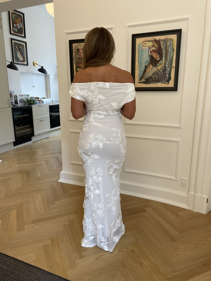 Kivo maxi mesh dress - Ivory