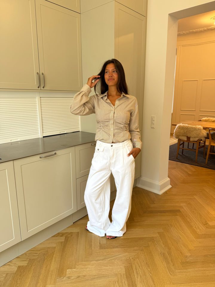 Esme baggy jeans - White