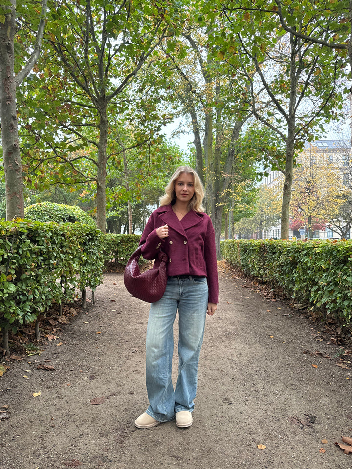 Zia trenchcoat - Dark red