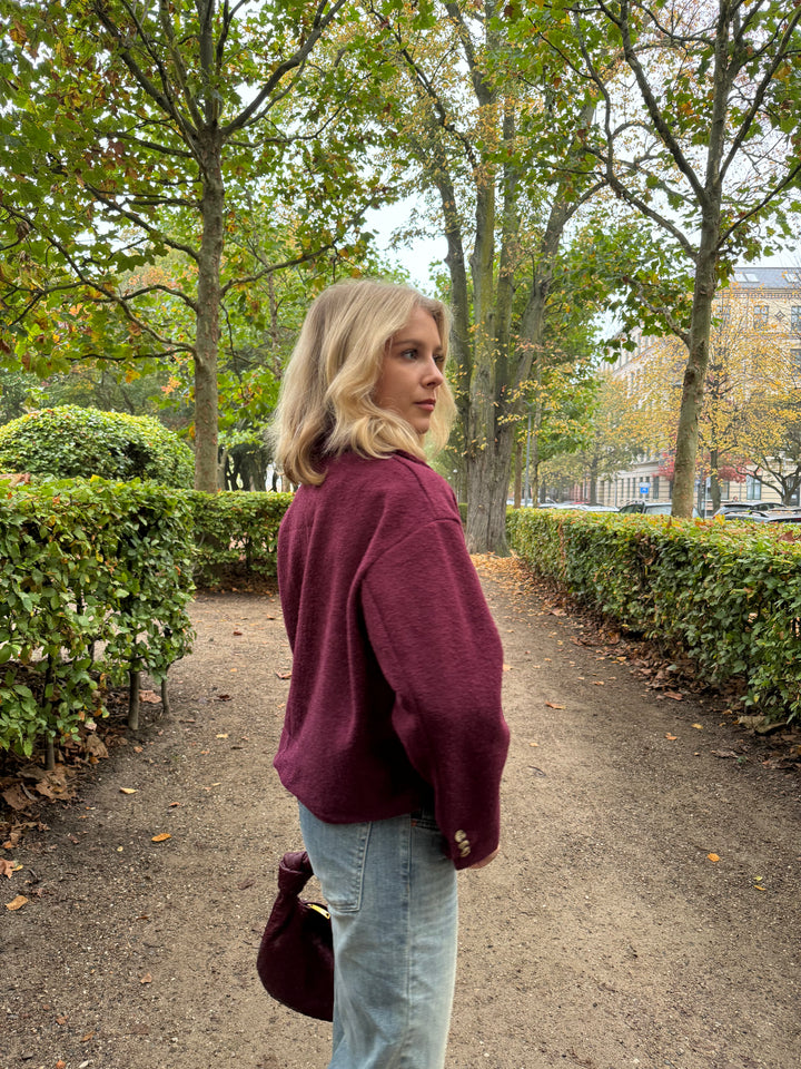 Zia trenchcoat - Dark red