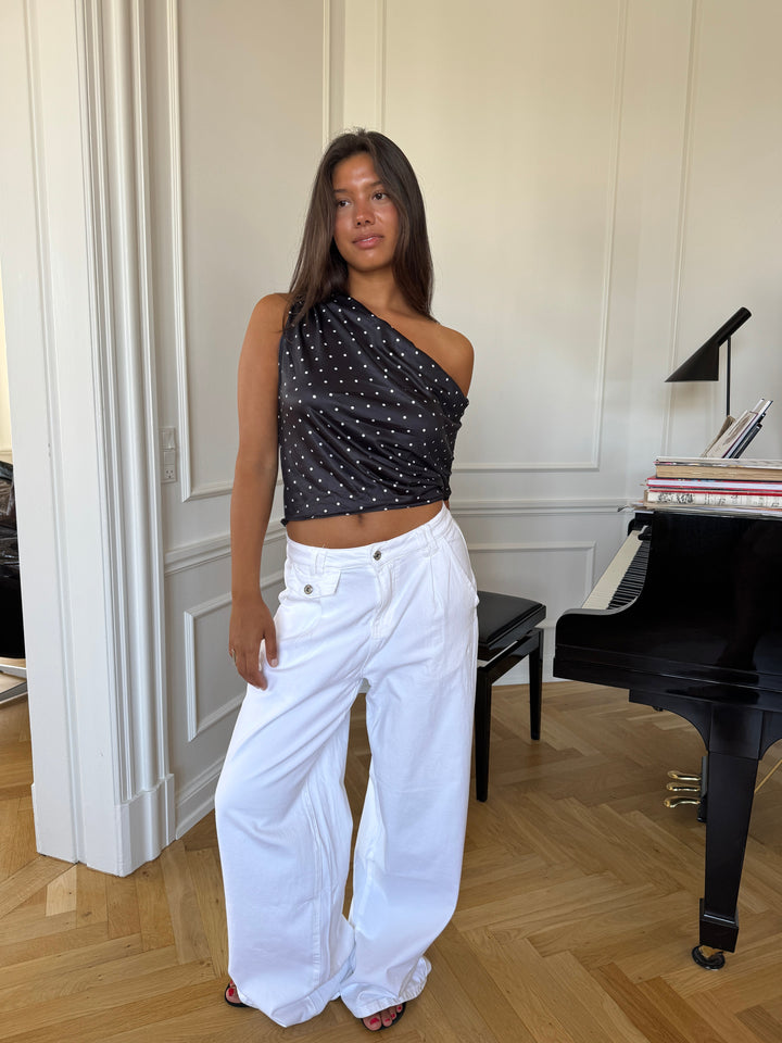 Esme baggy jeans - White