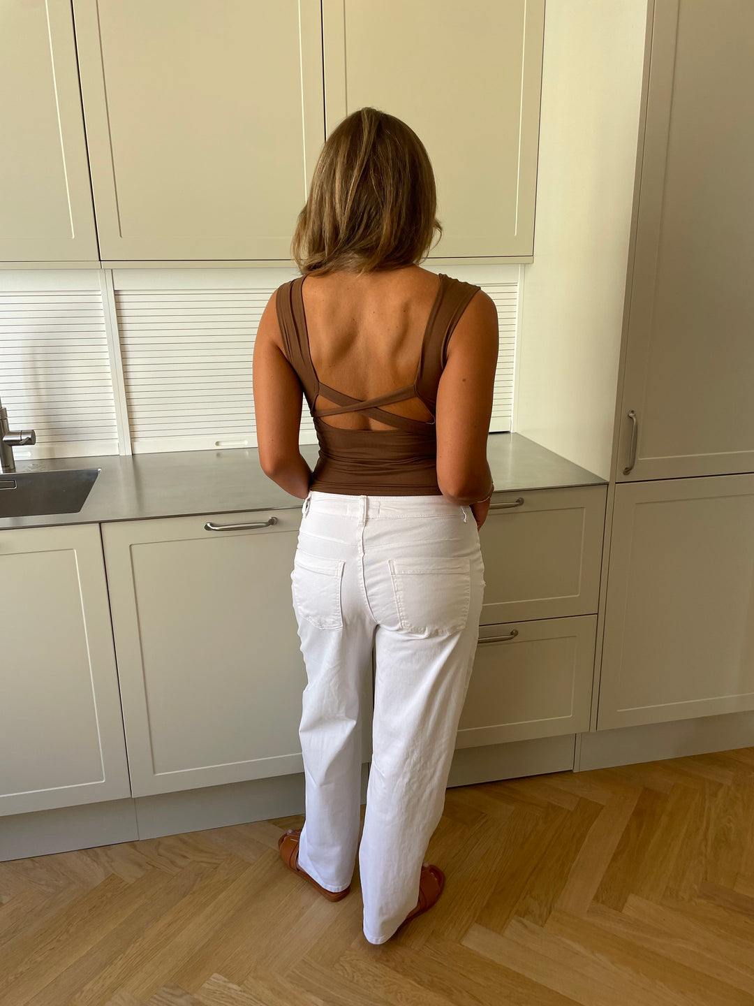 Rosalia baggy jeans - White