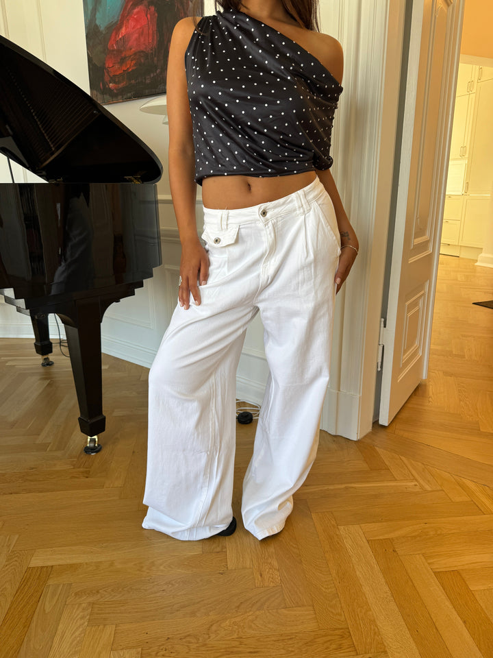 Esme baggy jeans - White
