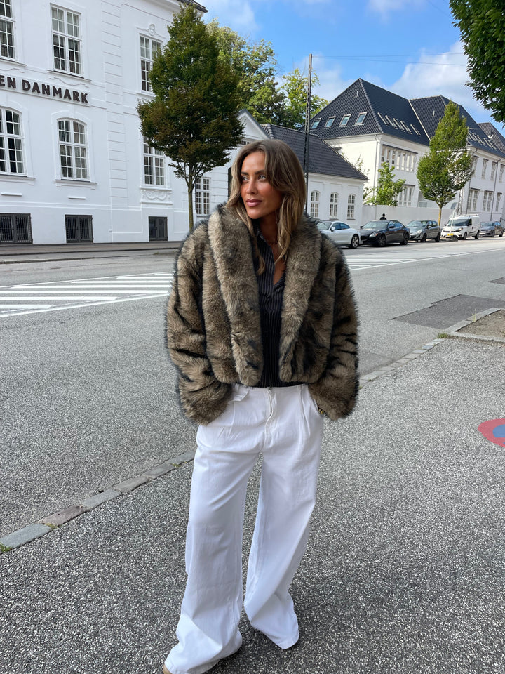 Ziva fur jacket - Brown