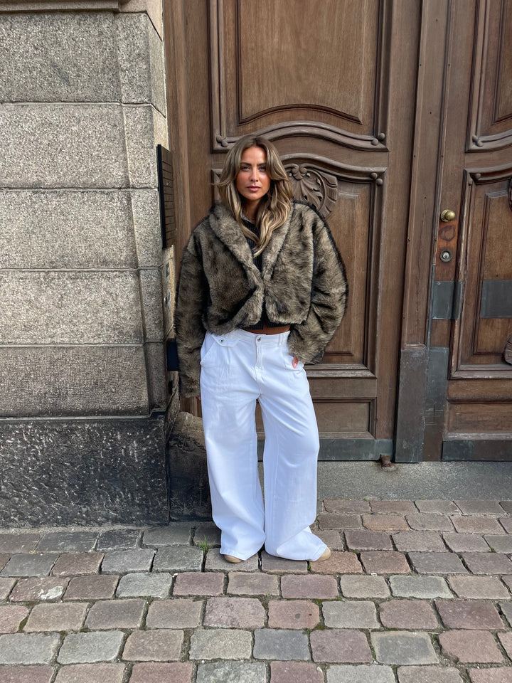 Ziva fur jacket - Brown