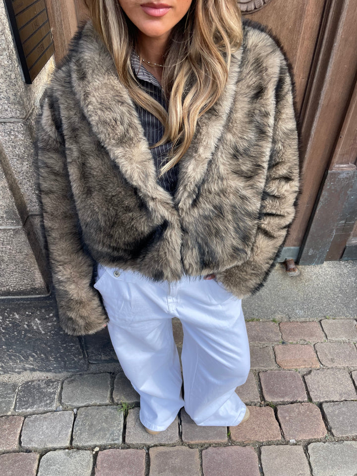 Ziva fur jacket - Brown