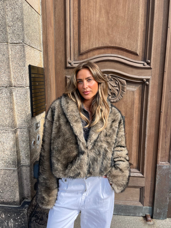 Ziva fur jacket - Brown