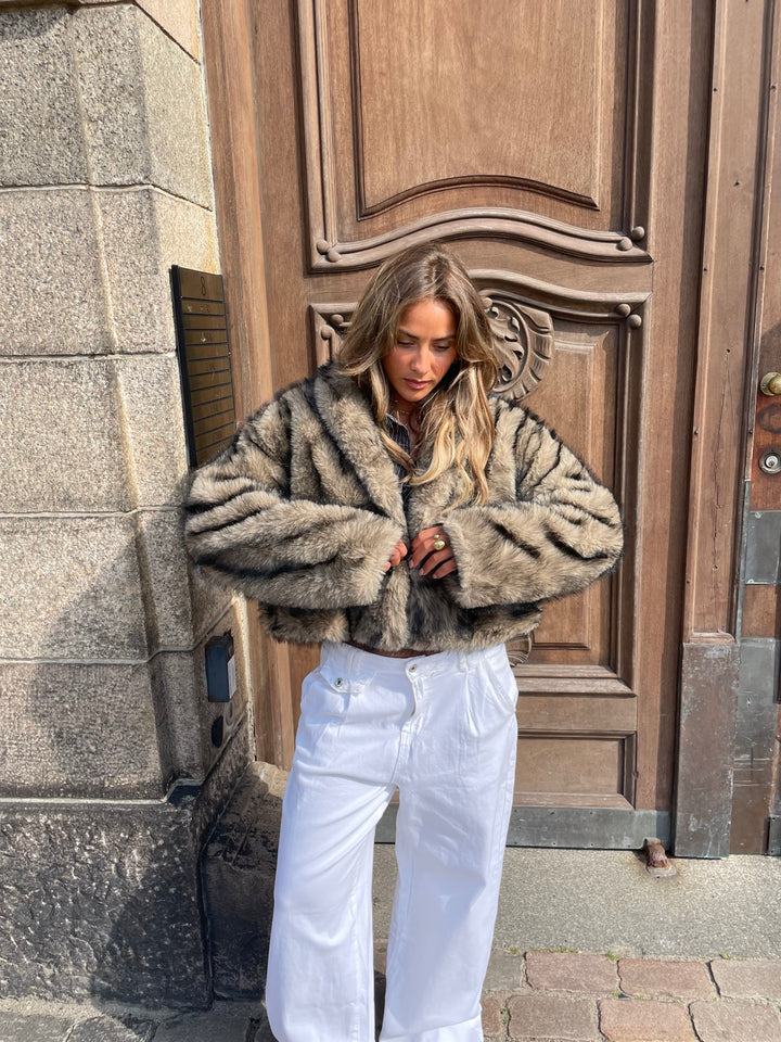 Ziva fur jacket - Brown