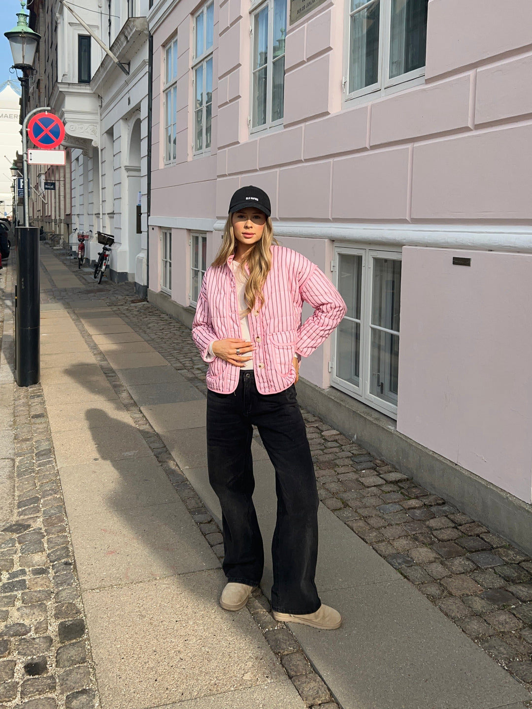 Rose quilted jacket