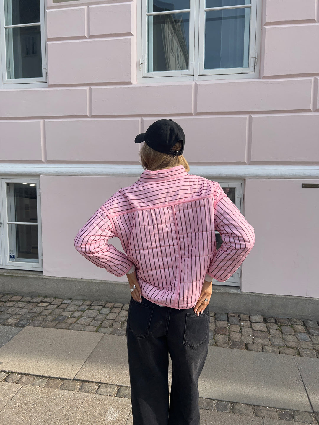 Rose quilted jacket