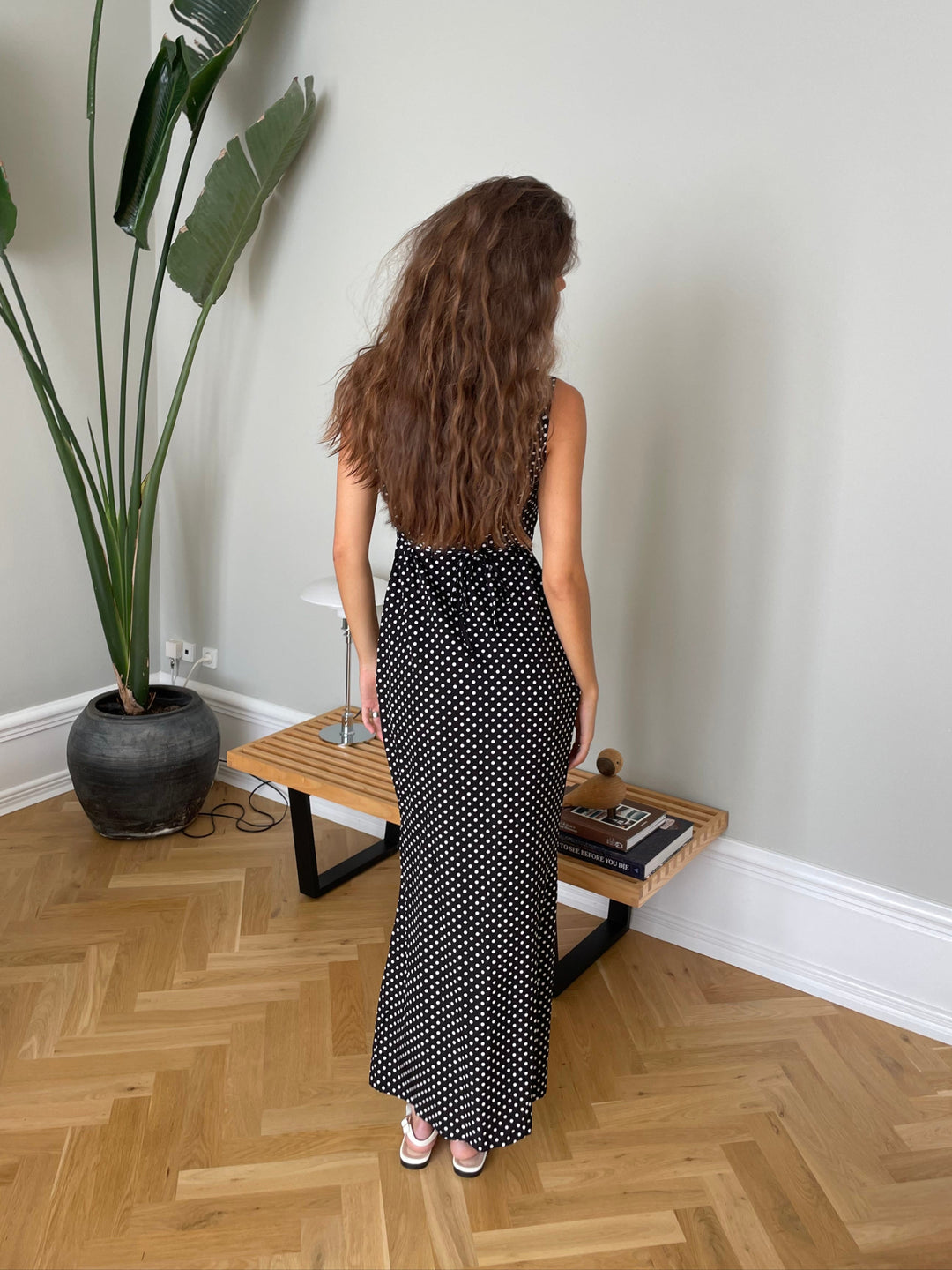 Vida polka dot dress - Black