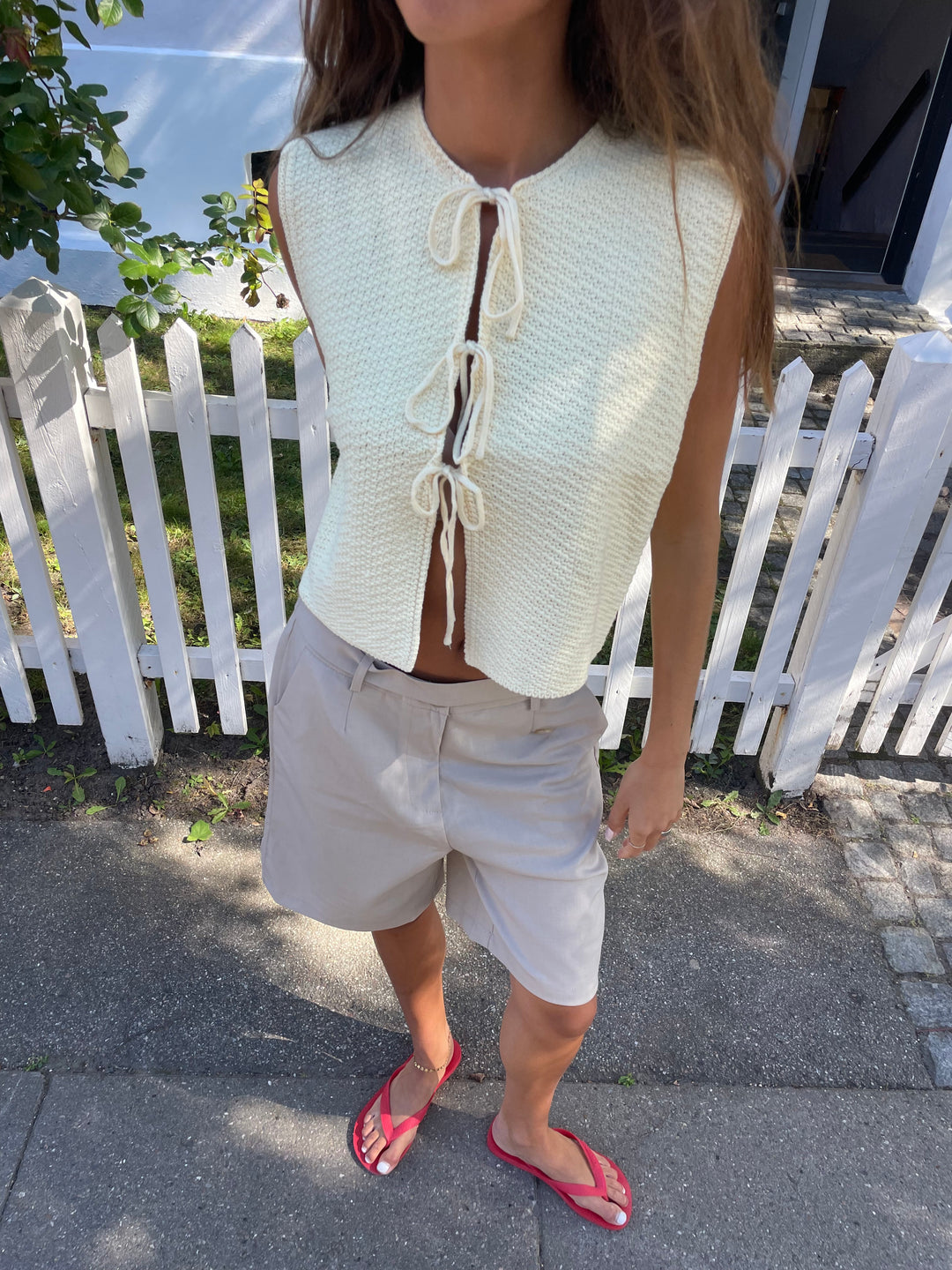 Mira bermuda shorts - Beige