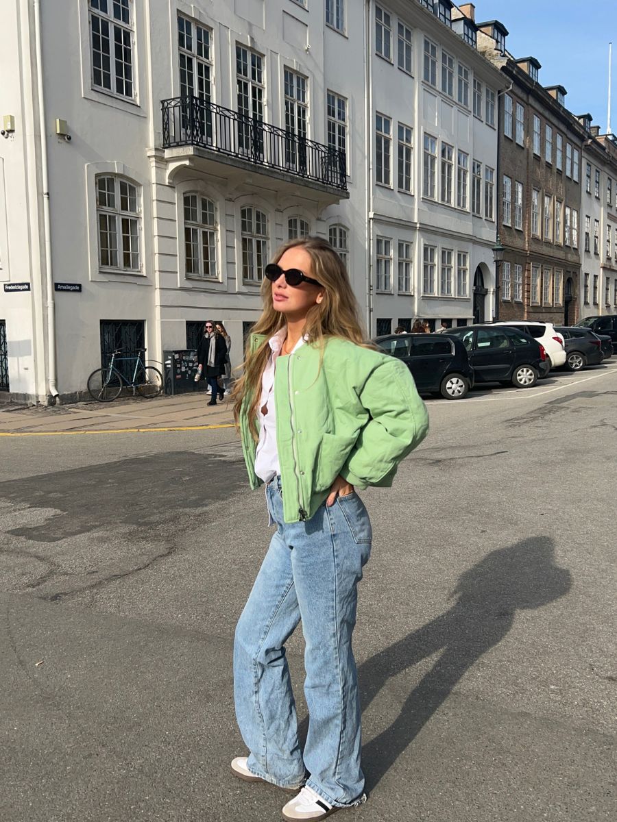 Jose bomber Jacket - Light green