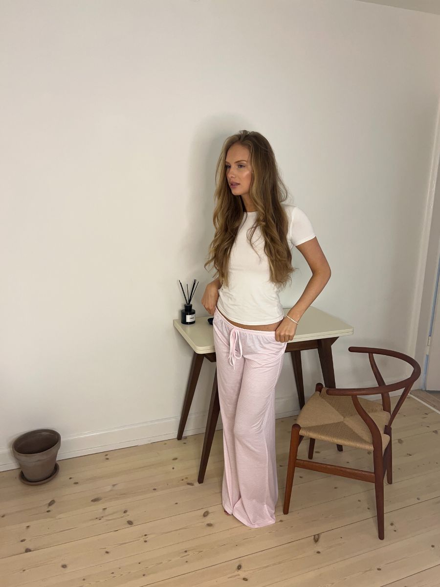 Kaya striped pants - Pink/White