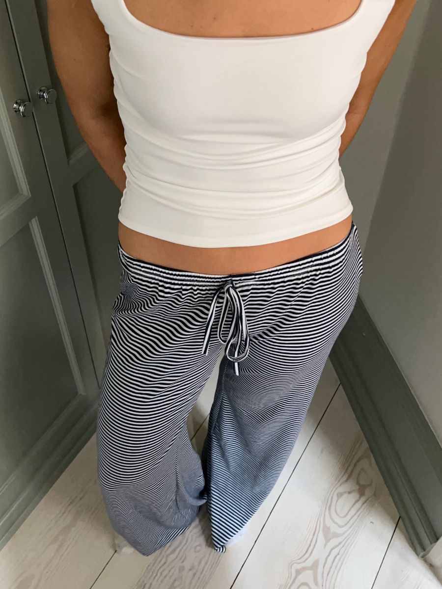 Kaya striped pants - Navy/White