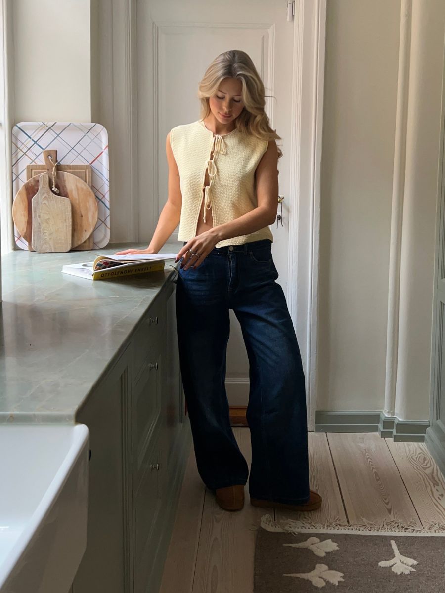 Lea low-waisted jeans - Dark blue