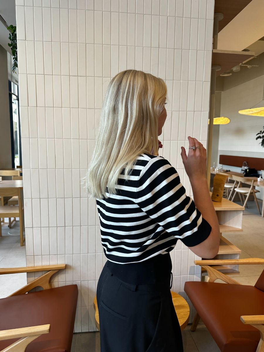 Lucca striped T-shirt - Black/White