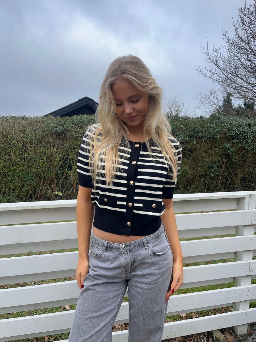 Lucca striped T-shirt - Black/White