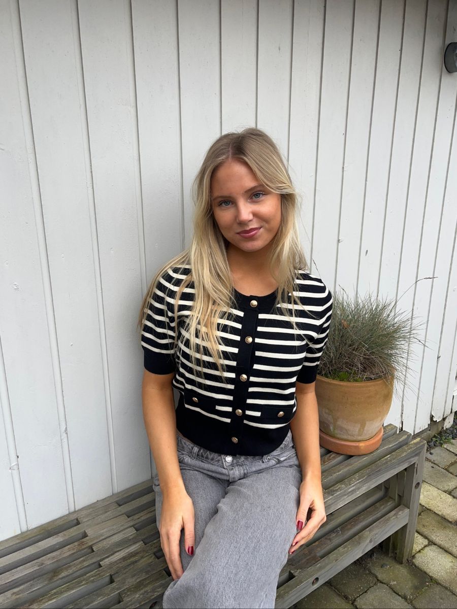 Lucca striped T-shirt - Black/White