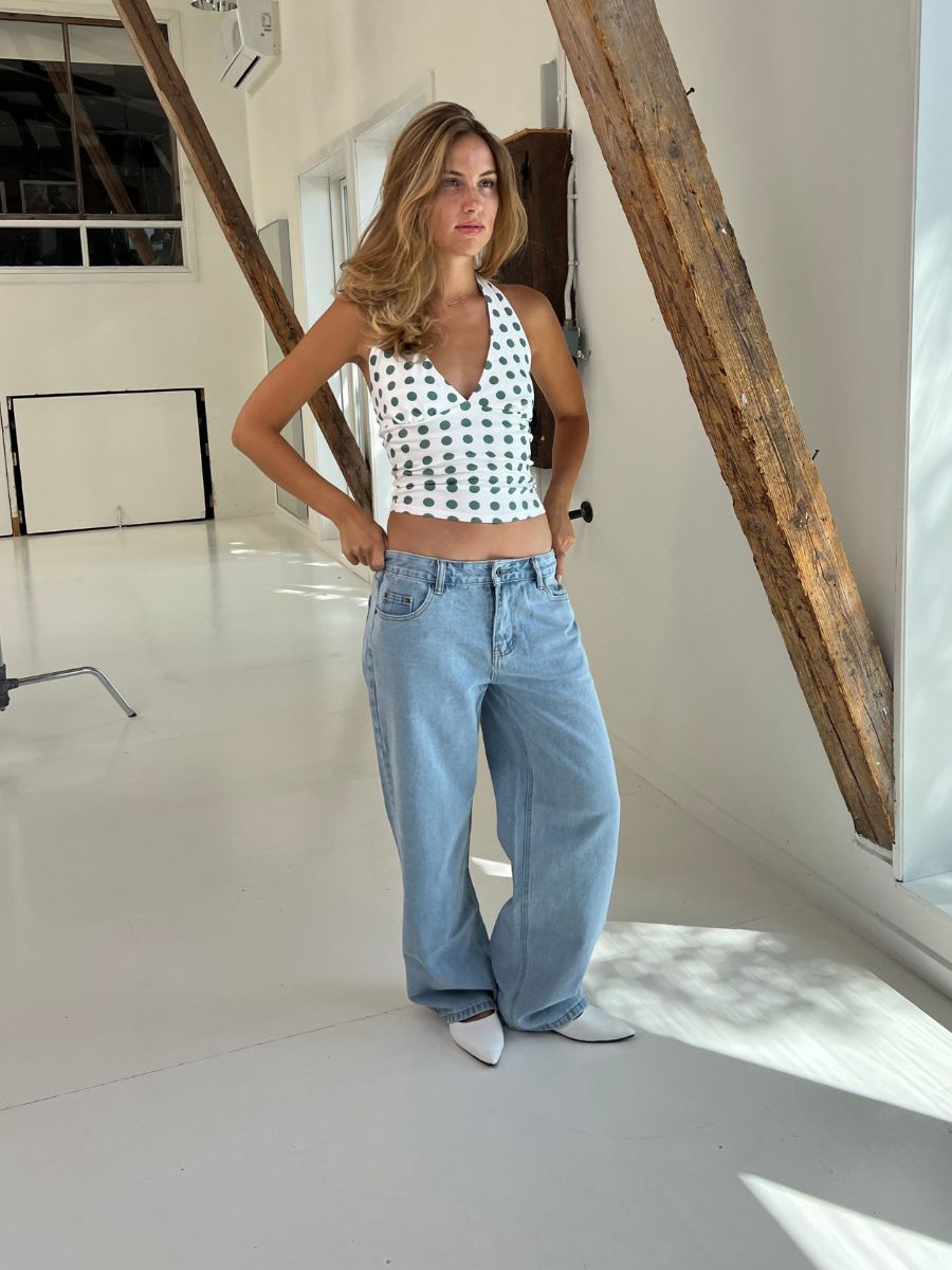 Maddy low-waisted jeans - Light blue