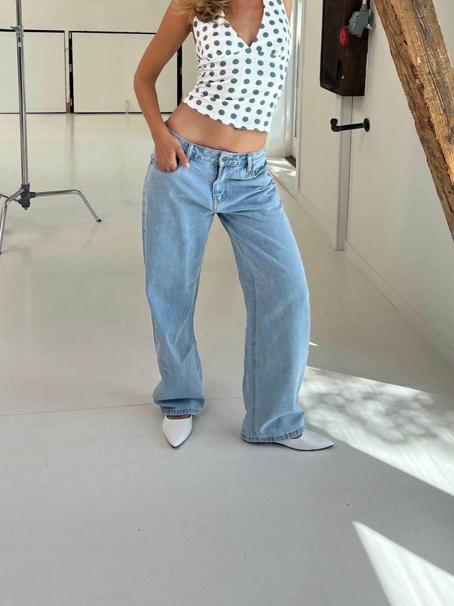 Maddy low-waisted jeans - Light blue