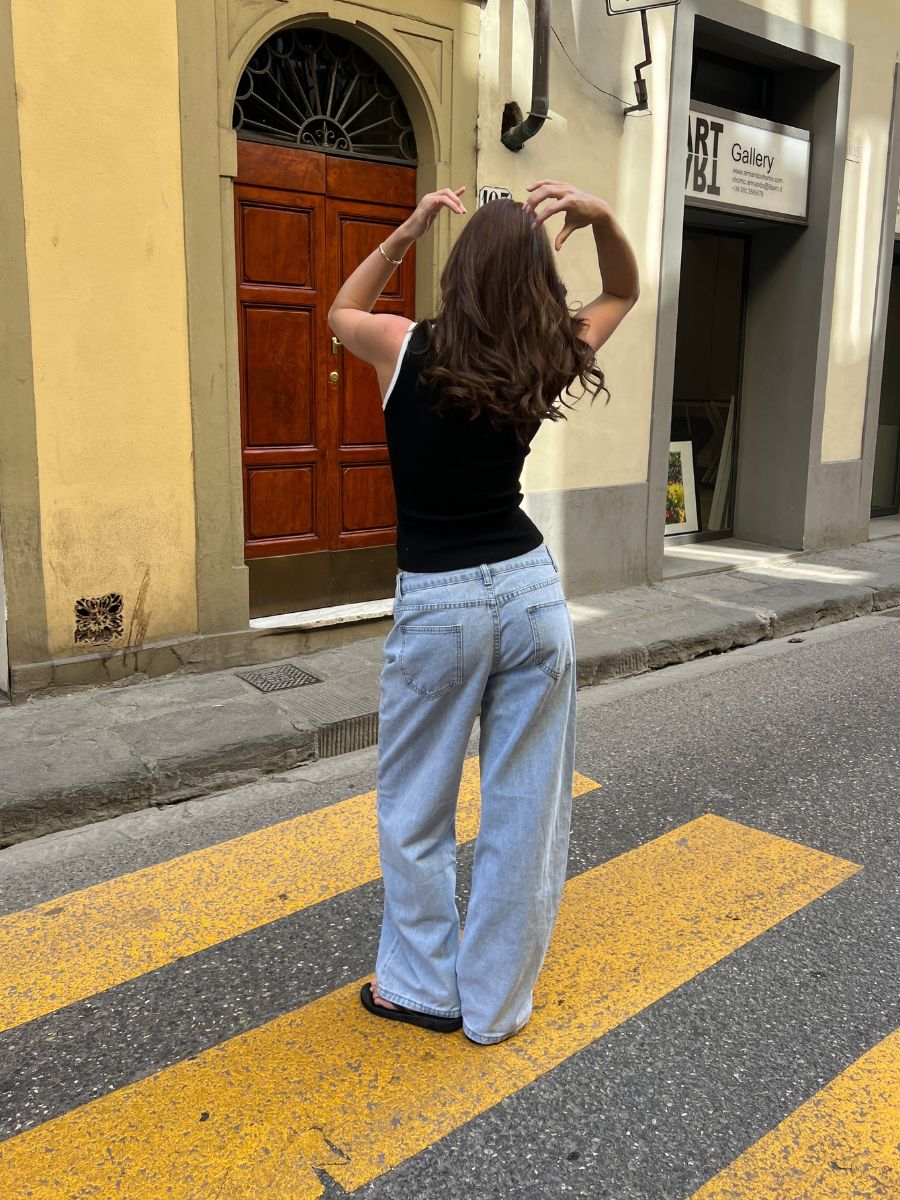 Maddy low-waisted jeans - Light blue